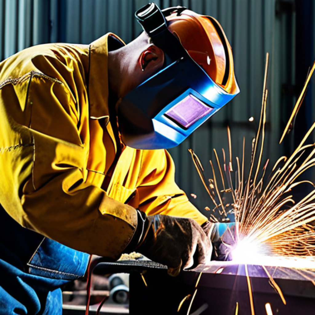 용접사로 창업하기 - Welder at Work - Professional & Safe**

"A skilled welder in a fully equipped workshop, wearing appr...