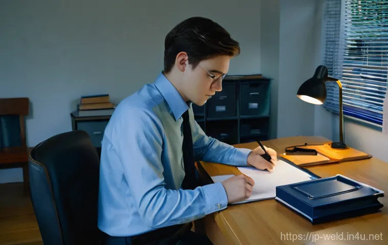용접사 자격증 재발급 방법 - Prompt 1: The Moment of Realization and Initial Search**